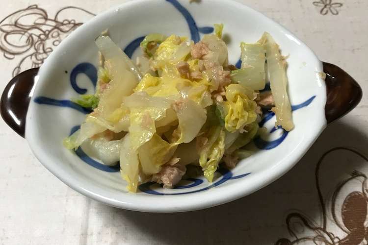白菜とツナのサラダ レシピ 作り方 By ろびりり クックパッド