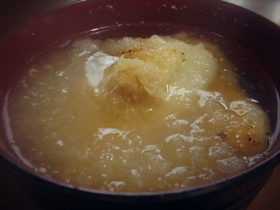 揚げ餅みぞれ汁