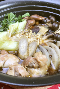 美人レシピ・根菜とキノコの鶏すき焼き