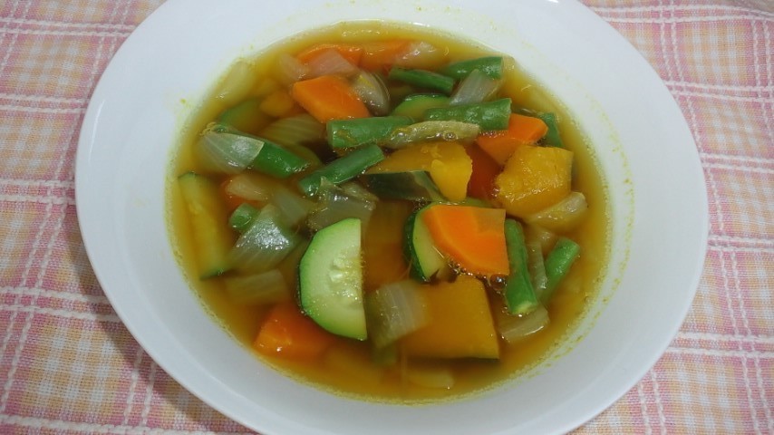 夏野菜のスープの画像