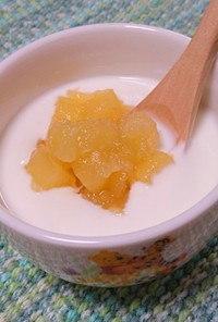 リンゴの甘煮☆朝食りんごヨーグルト☆