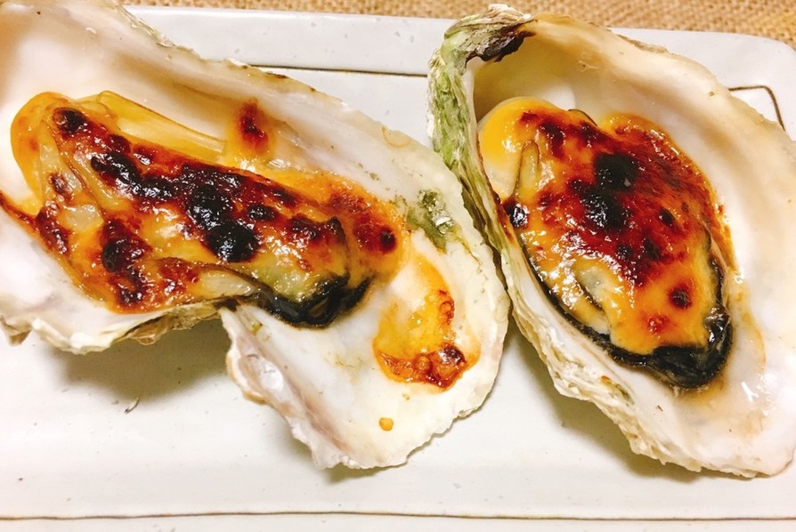 殻付き牡蠣の味噌マヨ焼きの画像