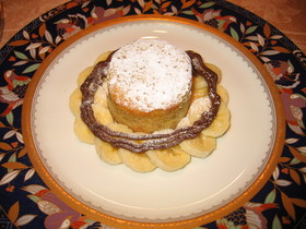 ラム酒風味のバナナケーキ