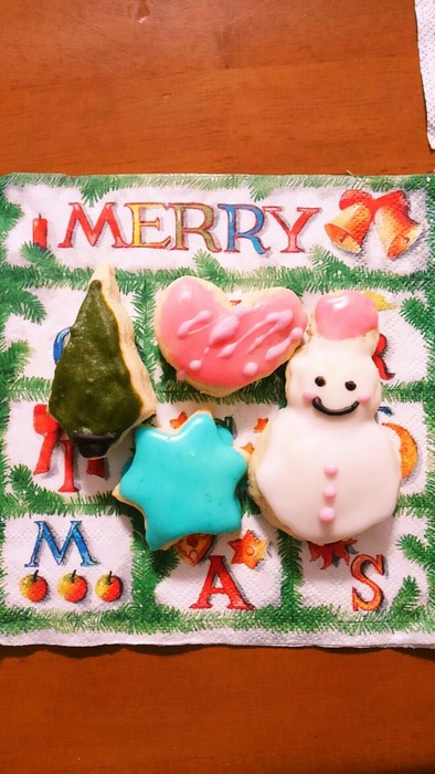 クリスマスに　アイシングクッキー　簡単の写真
