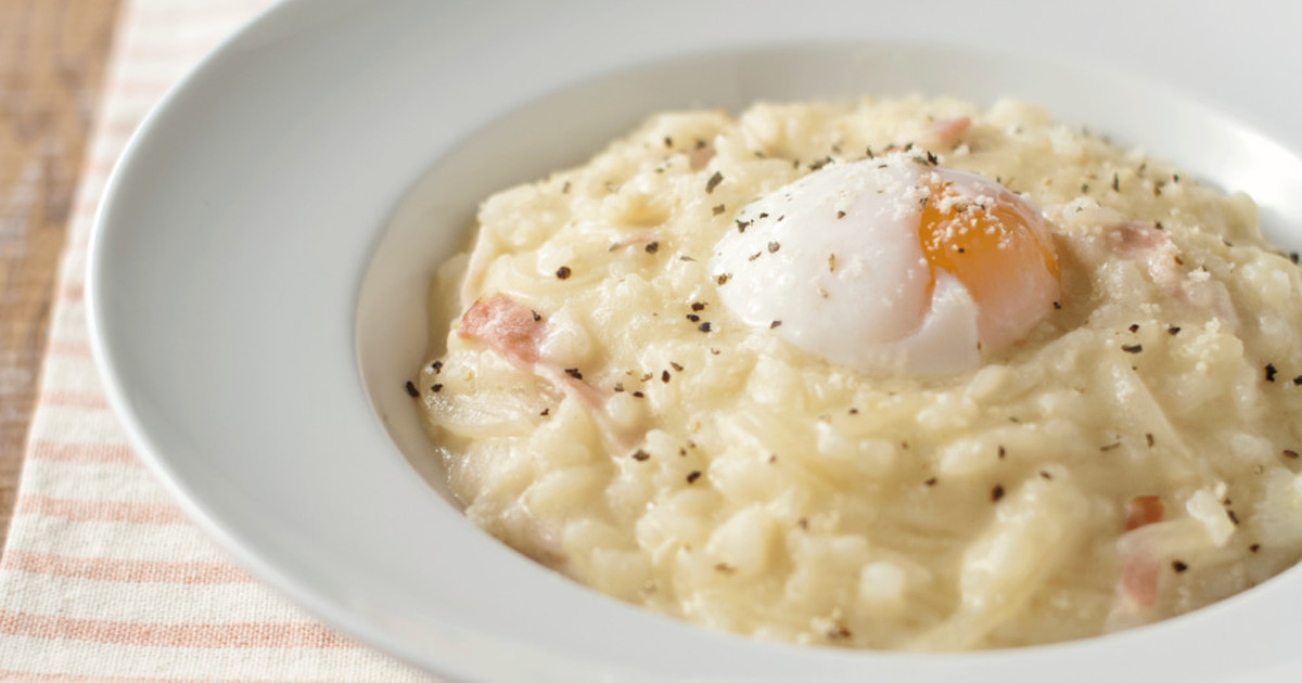 インスタントポットリゾットカルボナーラのレシピ
