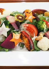 冬野菜のボリューム満点！サラダちらし寿司