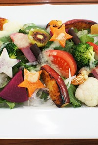 冬野菜のボリューム満点！サラダちらし寿司