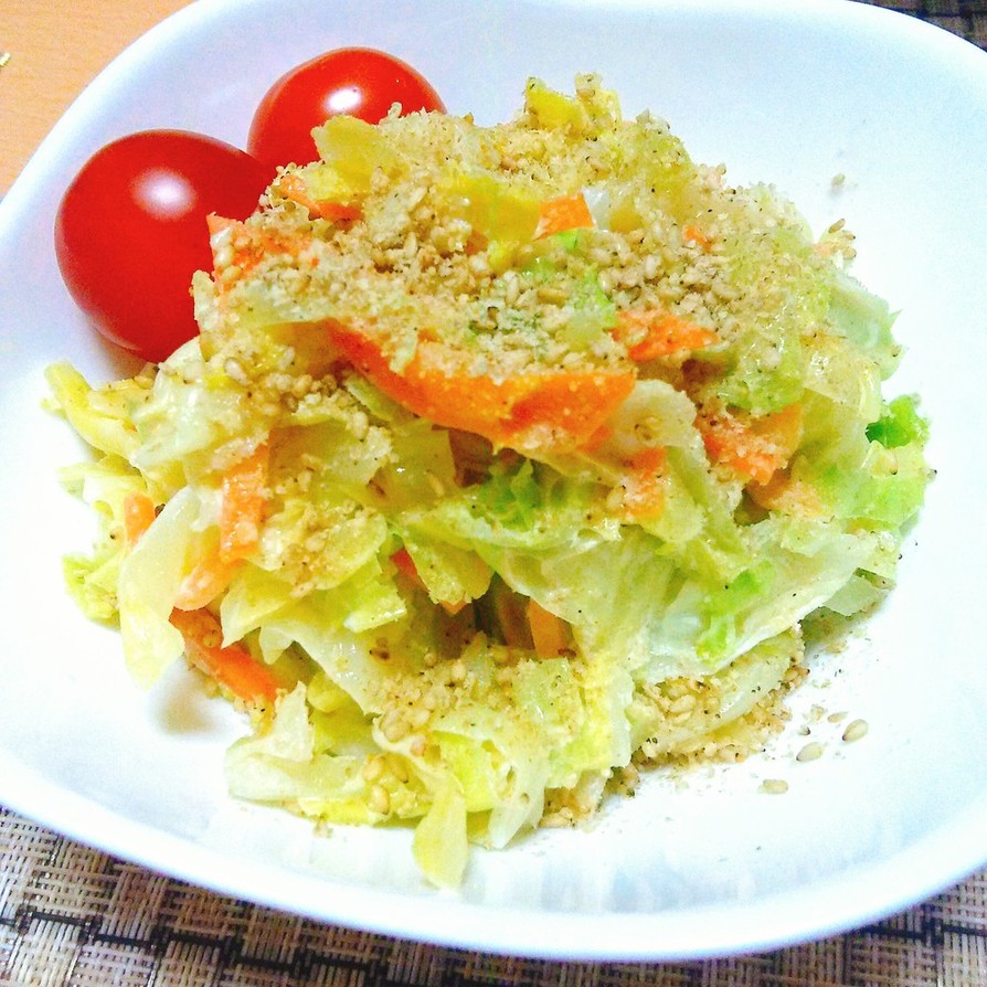 【龍愛】大量消費に☆茹でキャベツのサラダの画像