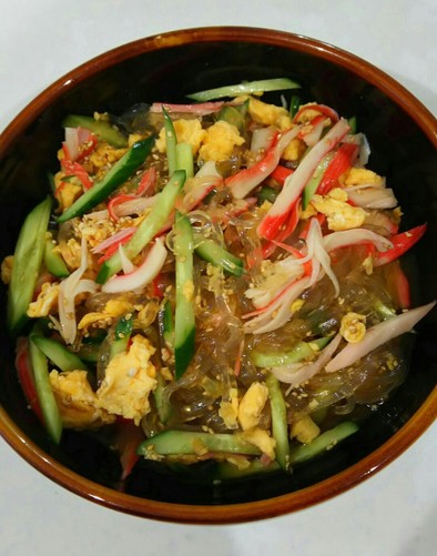 トコロテンの中華サラダの写真