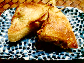 チーズ入り納豆巾着