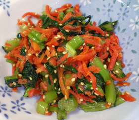 あっさり野沢菜にんじんさん