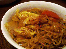 *白菜とにんじんの味噌煮込み(´∪`)*