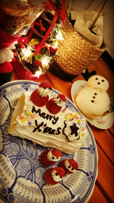 クリスマスケーキの写真