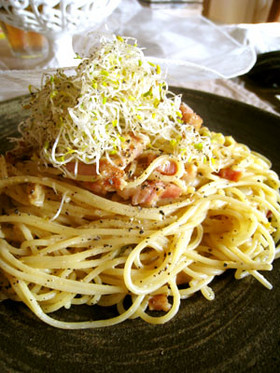 意外な美味しさ、味噌カルボナーラ
