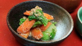 菜花のゴマあえ(血管ダイエット1193)