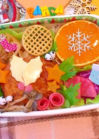 パンダ★クリスマス★ハンバーグ弁当