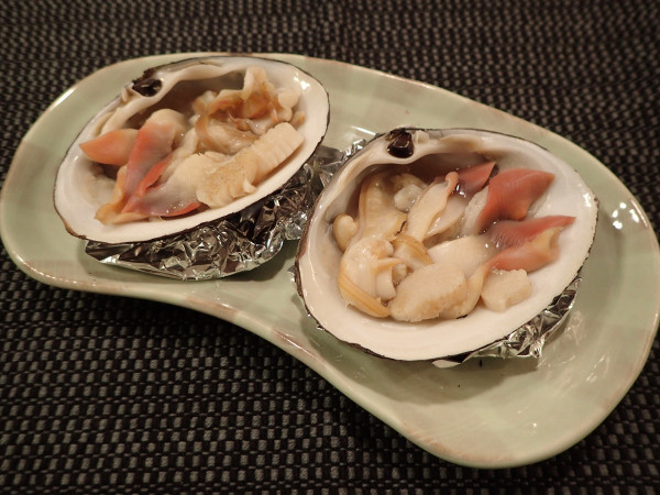ホッキ貝の貝焼きの画像