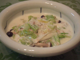 ツナ缶で☆15分!春キャベツのクリーム煮