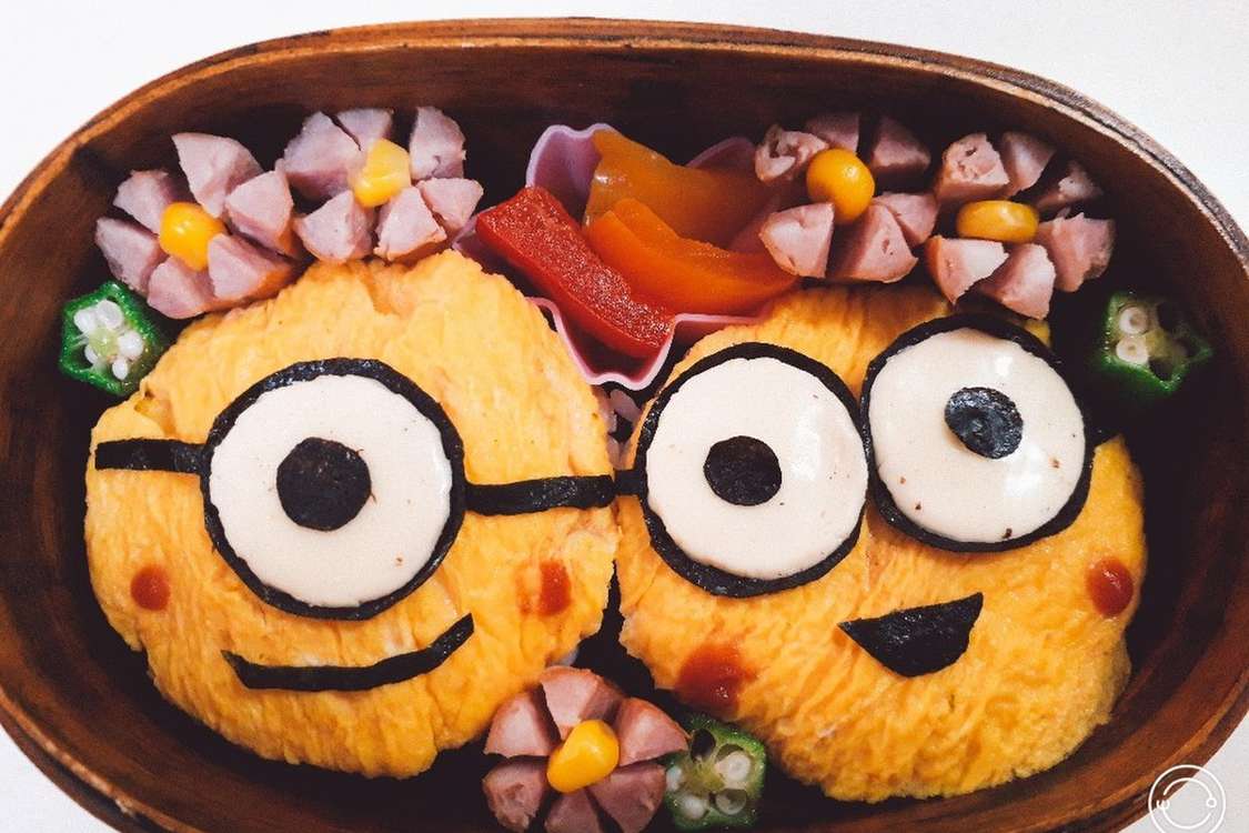 ミニオンキャラ弁がコップで簡単 レシピ 作り方 By Kankan クックパッド 簡単おいしいみんなのレシピが379万品