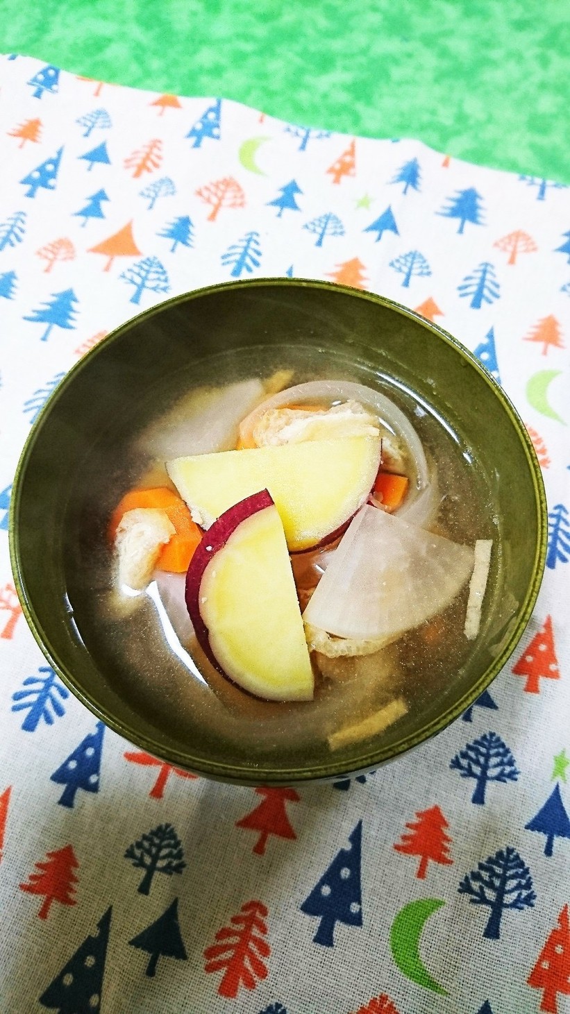 さつま芋の味噌汁の画像
