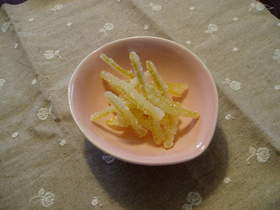 レンジでらくらく♪レモンピール