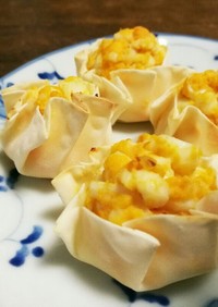 ✳金山寺味噌使用✳ゆで卵のマヨ味噌餃子