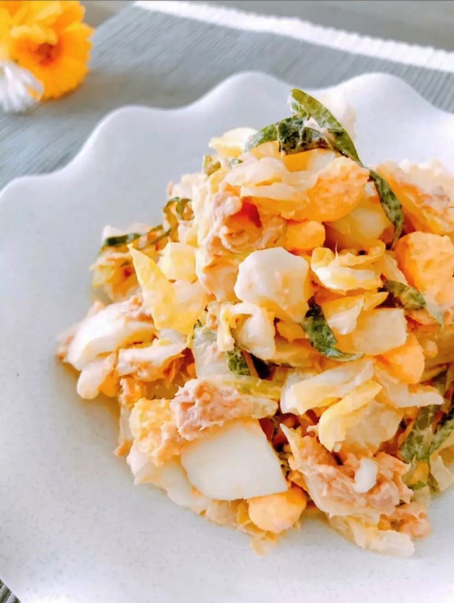 デパ地下風♡白菜と卵のレモン風味サラダの画像
