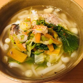 鯖缶うどん