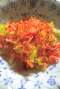 白菜と人参の中華風サラダ