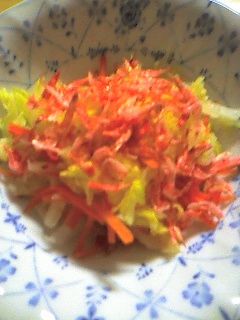 白菜と人参の中華風サラダの画像