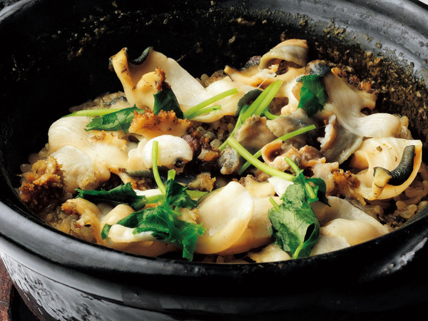 鮑ごはん釜炊き