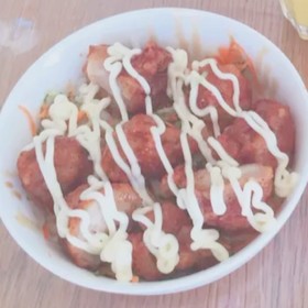 冷凍唐揚げアレンジ☆唐揚げ丼!