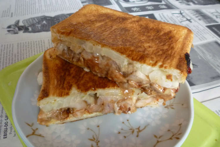 チキン チーズのホットサンド レシピ 作り方 By Aranjuez5 クックパッド 簡単おいしいみんなのレシピが360万品
