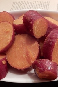 サツマイモのミカン果汁煮