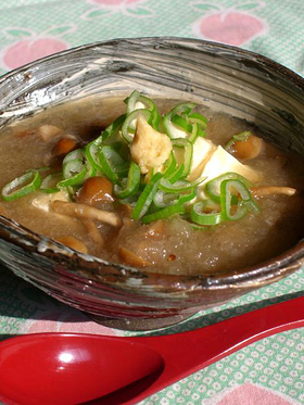 あったか豆腐のみぞれあんかけ