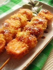 魚肉&玉ねぎのヘルシー串揚げ♪の写真
