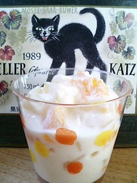 りんごとみかんでクリチーデザート♡