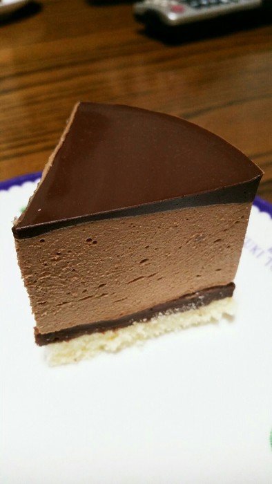 私のチョコムースケーキの写真