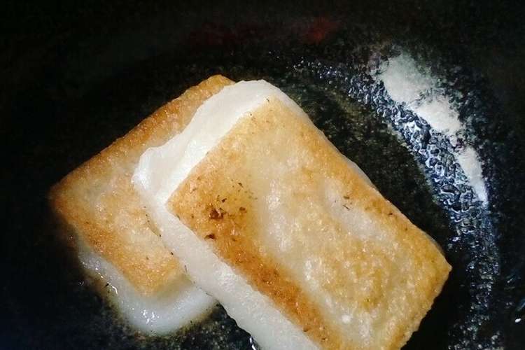 フライパンで簡単 揚げ焼き餅 レシピ 作り方 By ふじけんz クックパッド 簡単おいしいみんなのレシピが354万品