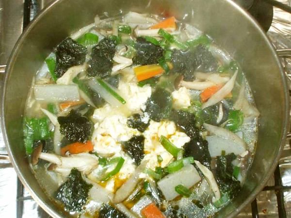 けんちん汁♪簡単海苔としょうゆ塩で