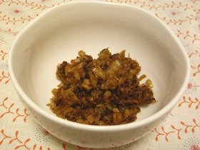 白菜とおかかのそぼろ風