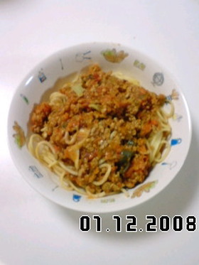 ミートソーススパゲティ