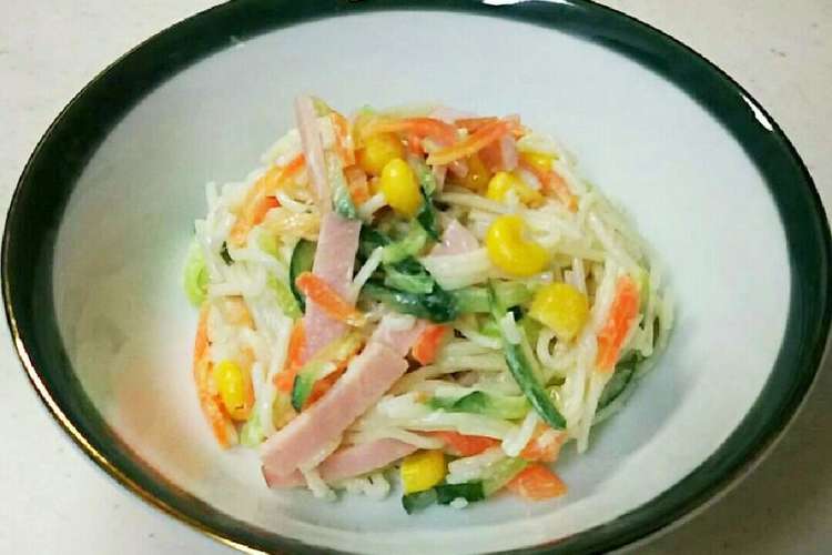 そうめんサラダ レシピ 作り方 By めだかの母 クックパッド 簡単おいしいみんなのレシピが352万品