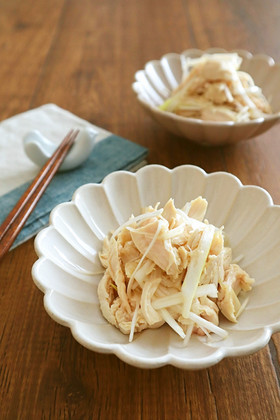 大人気☆ささみと長ネギ胡麻油風味