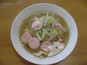 ソーセージスープ♪