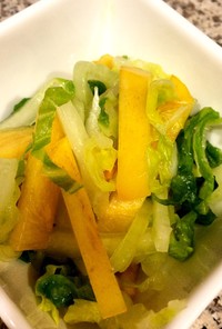 白菜と柿のサラダ