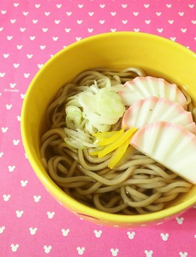茹で蕎麦で☆簡単☆温かいお蕎麦☆