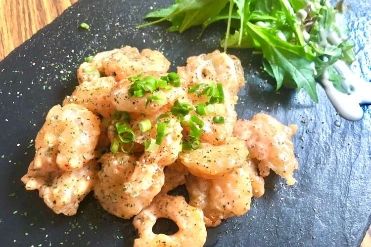 エビフリットのスイチリオーロラソース和え レシピ 作り方 By Matscafe クックパッド
