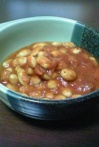 ホクホク大豆の簡単トマト煮