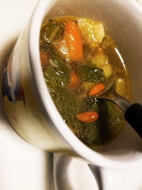 セロリとニンジンの洋風薬膳スープ